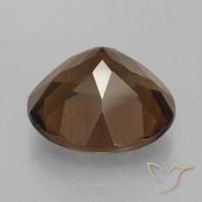 Quarzo fumé Marrone medio naturale da 8.20 ct, Rotondo, VS