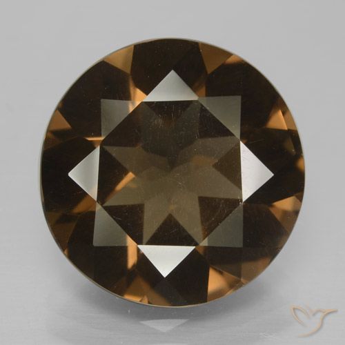 8.34ct Naturale Marrone Quarzo fumé, Rotondo, VS