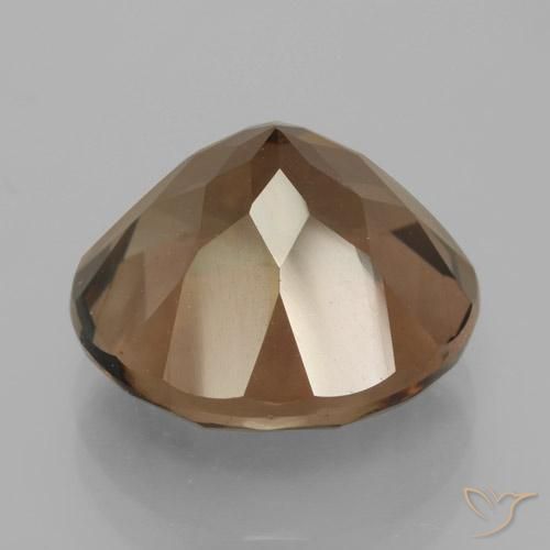Quarzo fumé Marrone medio naturale da 7.40 ct, Rotondo, VS