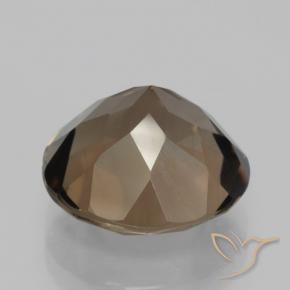 Quarzo fumé Pan di zenzero marrone naturale da 8.14 ct, Rotondo, VVS-VS