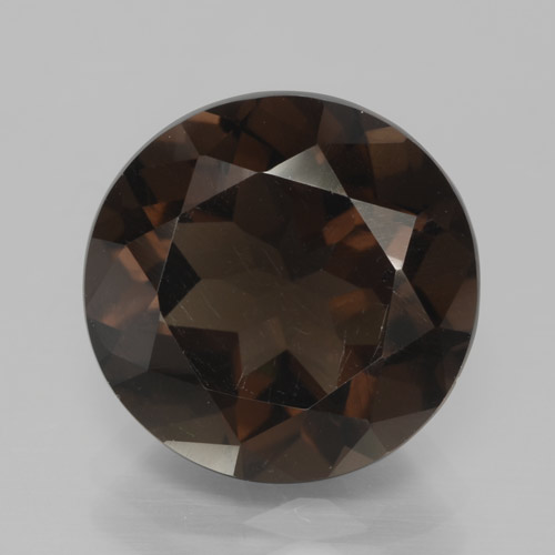 Quarzo fumé naturale marrone da 5,87 ct, taglio rotondo, VVS-VS