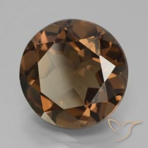 Quarzo fumé Hickory Brown naturale da 6.54 ct, Rotondo, VVS-VS