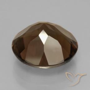 Quarzo fumé Hickory Brown naturale da 6.54 ct, Rotondo, VVS-VS
