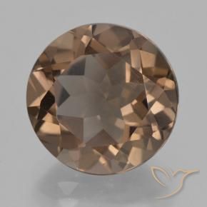 Quarzo fumé Marrone caldo naturale da 7.07 ct, Rotondo, VVS-VS
