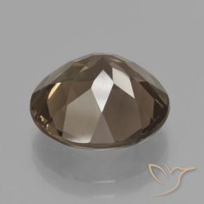 Quarzo fumé Marrone medio naturale da 7.86 ct, Rotondo, VVS-VS