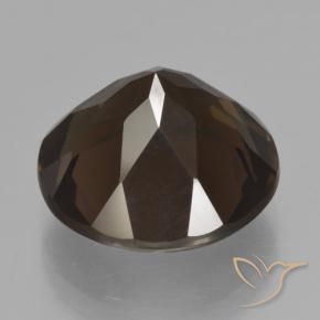 Quarzo fumé Marrone scuro naturale da 8.09 ct, Rotondo, VVS-VS