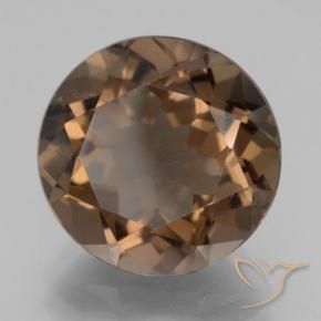 Quarzo fumé Hickory Brown naturale da 7.27 ct, Rotondo, VVS-VS