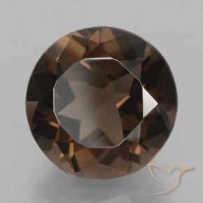 Quarzo fumé Hickory Brown naturale da 7.05 ct, Rotondo, VVS-VS