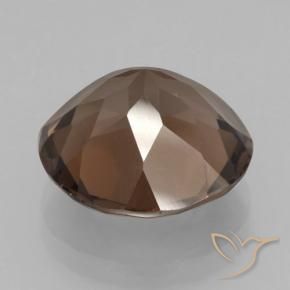 Quarzo fumé Marrone medio naturale da 6.51 ct, Rotondo, VVS-VS