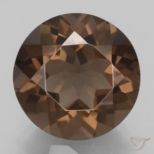 Quarzo fumè Hickory Brown naturale da 8.95 ct, Rotondo, VS
