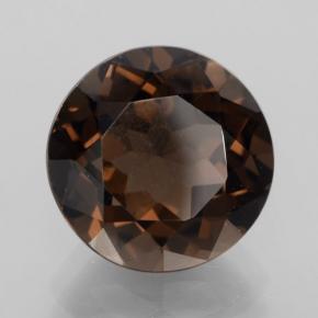 Quarzo fumé naturale marrone da 4,83 ct, taglio rotondo, VVS-VS