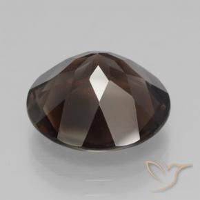 Quarzo fumé Marrone cioccolato naturale da 7.70 ct, Rotondo, VVS-VS