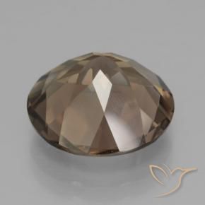 Quarzo fumé Hickory Brown naturale da 7.86 ct, Rotondo, VVS-VS