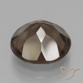 Quarzo fumé Marrone medio-scuro naturale da 6.55 ct, Rotondo, VVS-VS