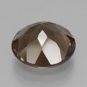 Quarzo fumé naturale marrone da 6,79 ct, taglio rotondo, VVS-VS