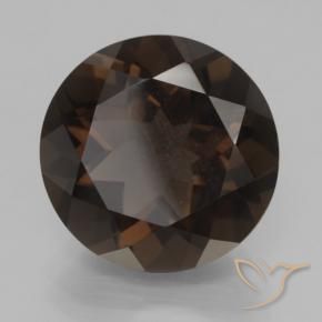 Quarzo fumé Marrone cioccolato fondente Deep naturale da 8.32 ct, Rotondo, VVS-VS