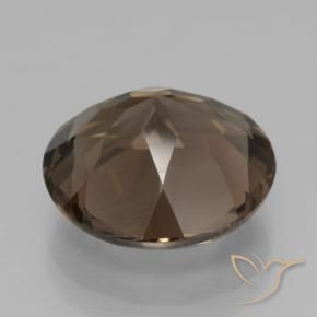 Quarzo fumé Hickory Brown naturale da 6.41 ct, Rotondo, VVS-VS
