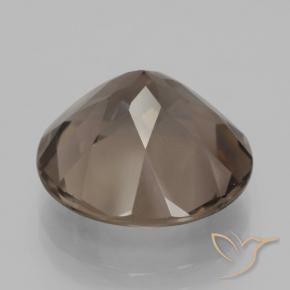 Quarzo fumé Marrone medio naturale da 7.83 ct, Rotondo, VVS-VS