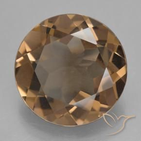 Quarzo fumé Marrone caldo naturale da 7.62 ct, Rotondo, VS