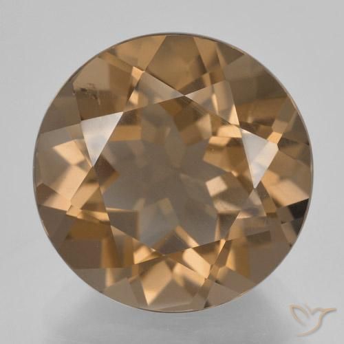 8.72ct Naturale Marrone chiaro Quarzo fumé, Rotondo, VS