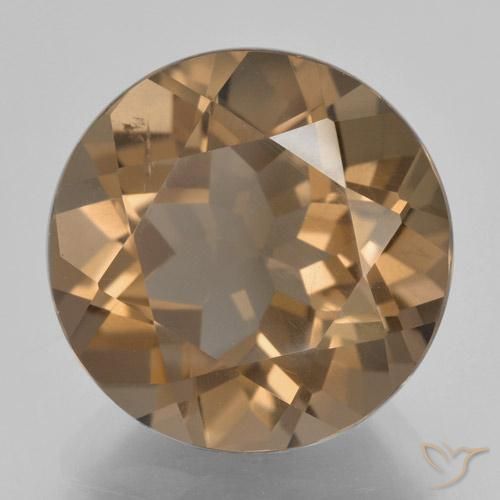 Quarzo fumé Marrone chiaro naturale da 8.72 ct, Rotondo, VS