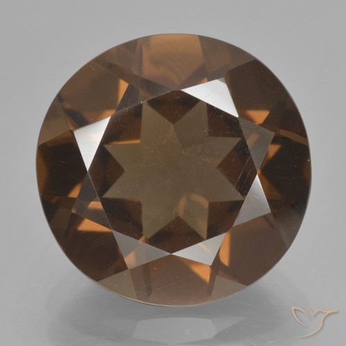 Quarzo fumè Marrone medio naturale da 7.45 ct, Rotondo, VS