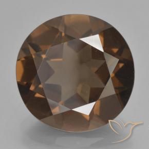 Quarzo fumè Marrone medio naturale da 7.45 ct, Rotondo, VS