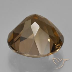 Quarzo fumé Marrone medio naturale da 8.99 ct, Rotondo, VVS-VS