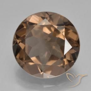 Quarzo fumé Marrone caldo naturale da 6.62 ct, Rotondo, VS