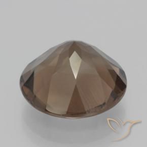 Quarzo fumé Marrone medio naturale da 7.46 ct, Rotondo, VVS-VS