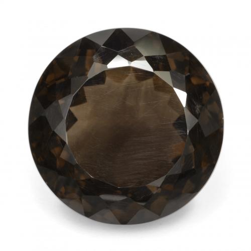 Quarzo fumé naturale marrone da 26,23 ct, taglio rotondo, VVS-VS