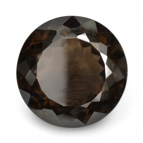 Quarzo fumé naturale marrone da 26,23 ct, taglio rotondo, VVS-VS
