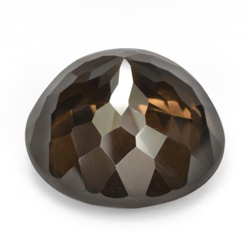 Quarzo fumé naturale marrone da 26,23 ct, taglio rotondo, VVS-VS