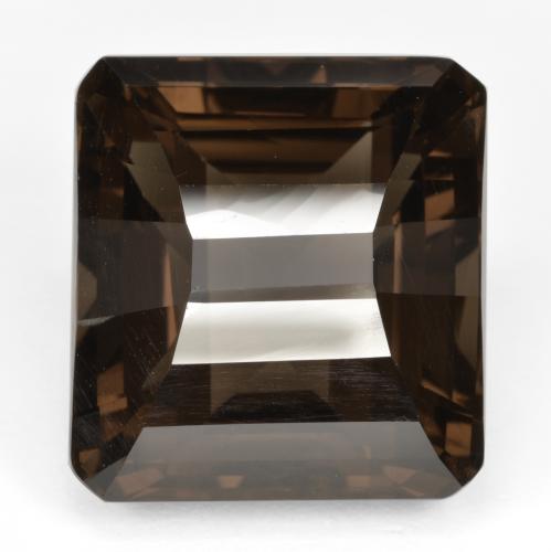 Quarzo fumé Marrone scuro naturale da 31.23 ct, Taglio smeraldo, VVS-VS