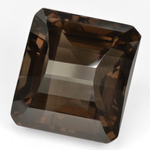 Quarzo fumé Marrone scuro naturale da 31.23 ct, Taglio smeraldo, VVS-VS