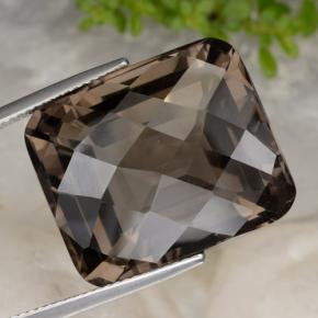 Quarzo fumé Marrone naturale da 34.89 ct, Taglio smeraldo, VVS-VS