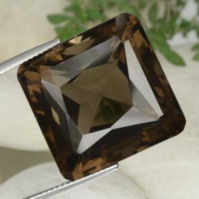 Quarzo fumé Marrone naturale da 40.76 ct, Taglio smeraldo, VVS-VS