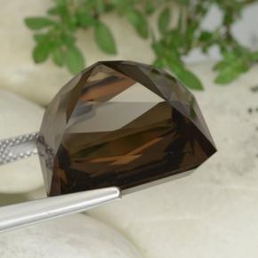 Quarzo fumé Marrone naturale da 40.76 ct, Taglio smeraldo, VVS-VS