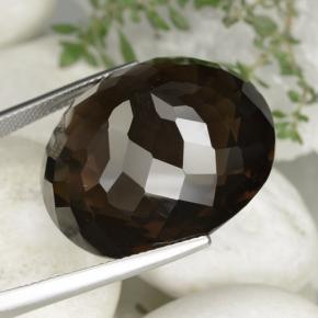 Quarzo fumé naturale marrone da 59,94 ct, taglio ovale, VVS-VS