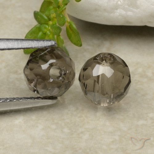 Gemme di Quarzo fumé Marrone scuro naturale da 2.91 ct, Sfera, Trasparente