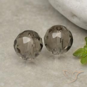 Quarzo fumé naturale marrone da 2,84 ct, sfera / palla, trasparente