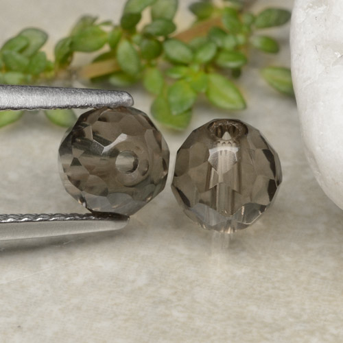 Gemme di Quarzo fumé Marrone scuro naturale da 2.88 ct, Sfera, Trasparente