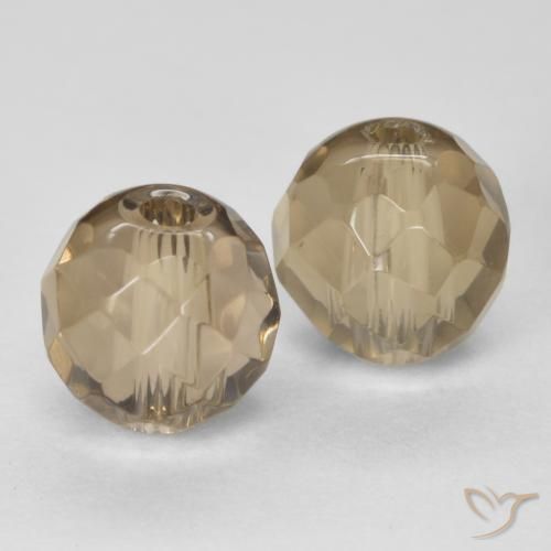 Gemme di Quarzo fumé Medium Light-Brown naturale da 2.95 ct, Sfera, Trasparente