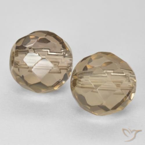 Gemme di Quarzo fumé Medium Light-Brown naturale da 2.95 ct, Sfera, Trasparente