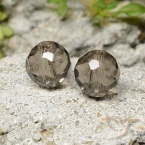 Quarzo fumé naturale marrone da 2,90 ct, sfera / palla, trasparente