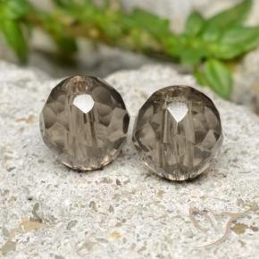 Quarzo fumé naturale marrone da 2,80 ct, sfera / palla, trasparente