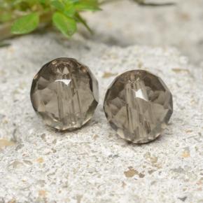Quarzo fumé naturale marrone da 2,77 ct, sfera / palla, trasparente