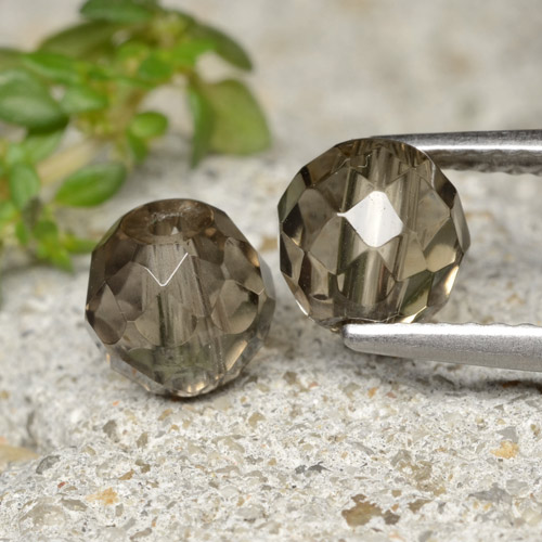 Gemme di Quarzo fumé ombra marrone naturale da 2.79 ct, Sfera, Trasparente