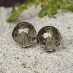 Quarzo fumé naturale marrone da 2,77 ct, sfera / palla, trasparente