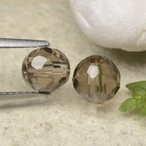 Gemme di Quarzo fumé ombra marrone naturale da 2.82 ct, Sfera, Trasparente